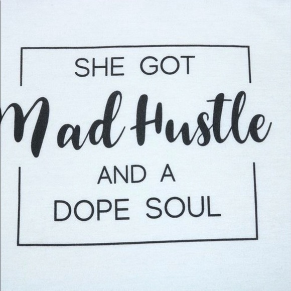 White Printed Lettering V Neck Short Sleeve Shirt - Picture 6 of 13